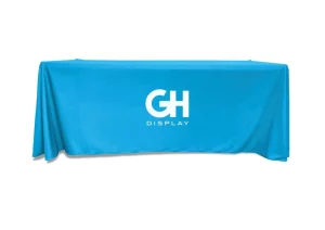 Printed tablecloths for retail displays